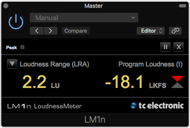 TC Electronic LM1 Stereo Loudness Meter