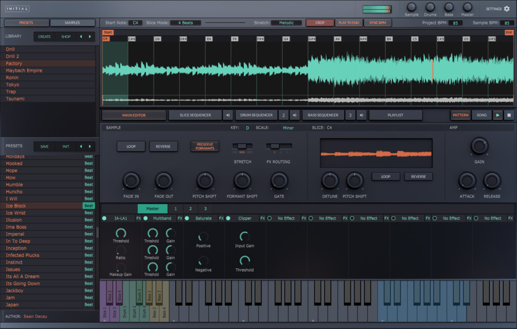 Initial Audio Slice
