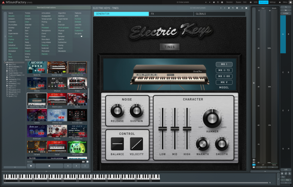 Melda Electric Keys - Tines