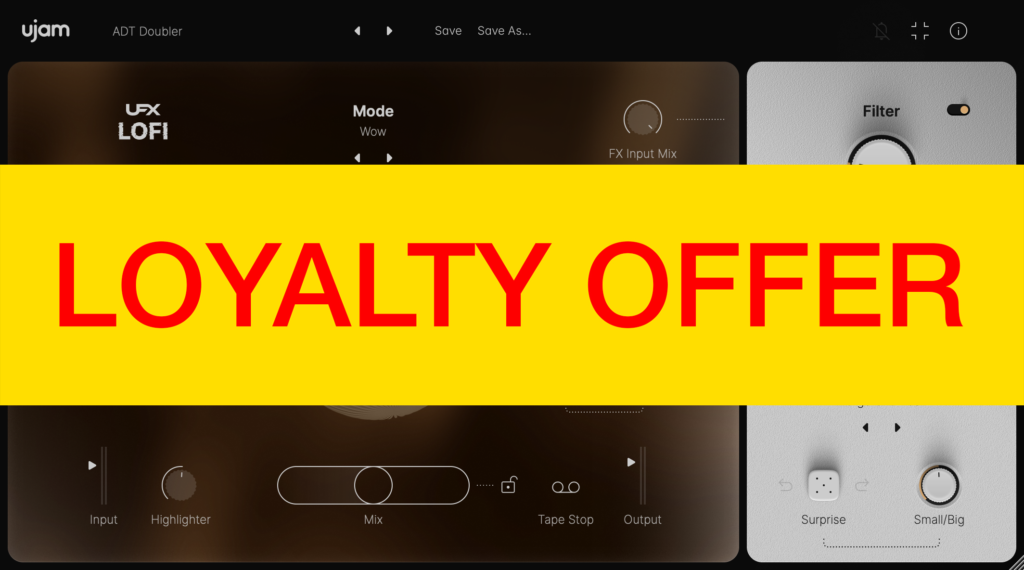 UJAM UFX LOFI Loyalty Offer