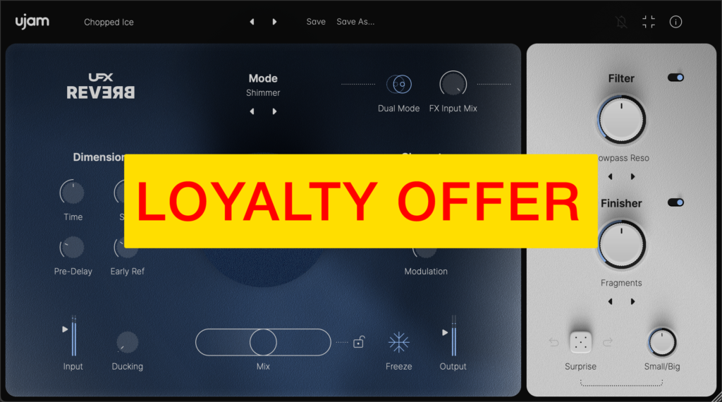 UJAM UFX REVERB 2 Loyalty Offer