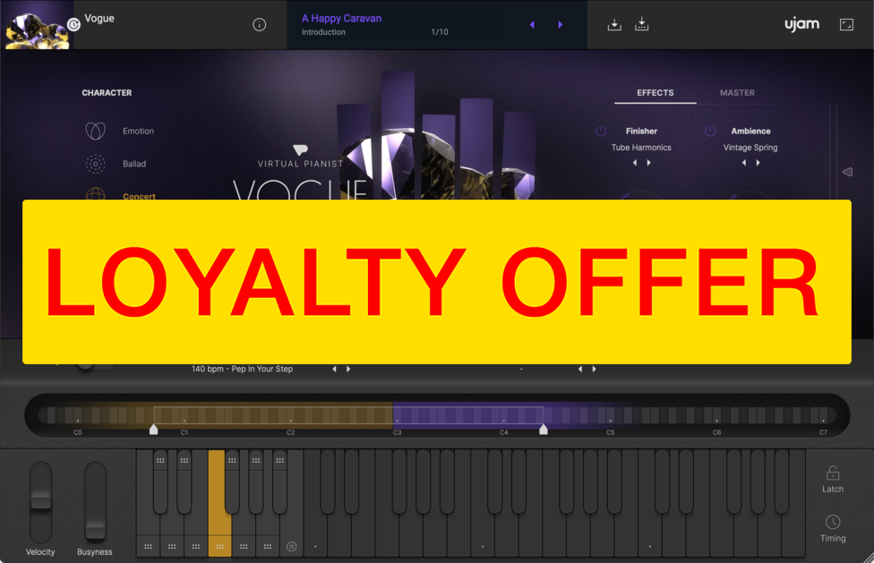 UJAM VOGUE Loyalty Offer